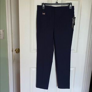 Navy Blue Slim Fit Pants